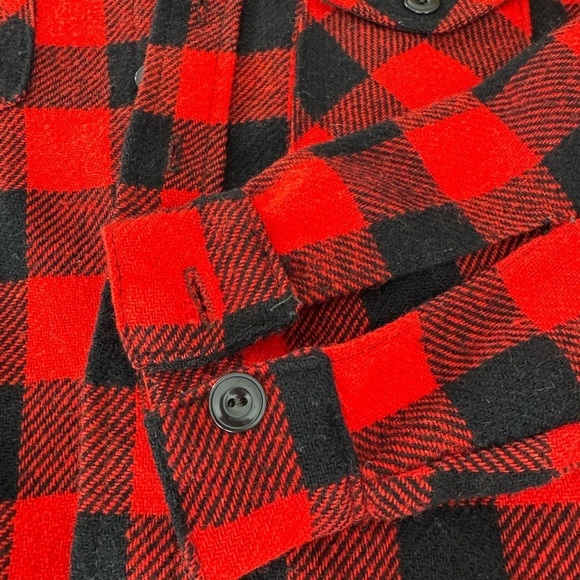 Vintage Northern Lights Wool Blend Button Down Unlined Shirt/Shacket / large - Picture 8 of 13